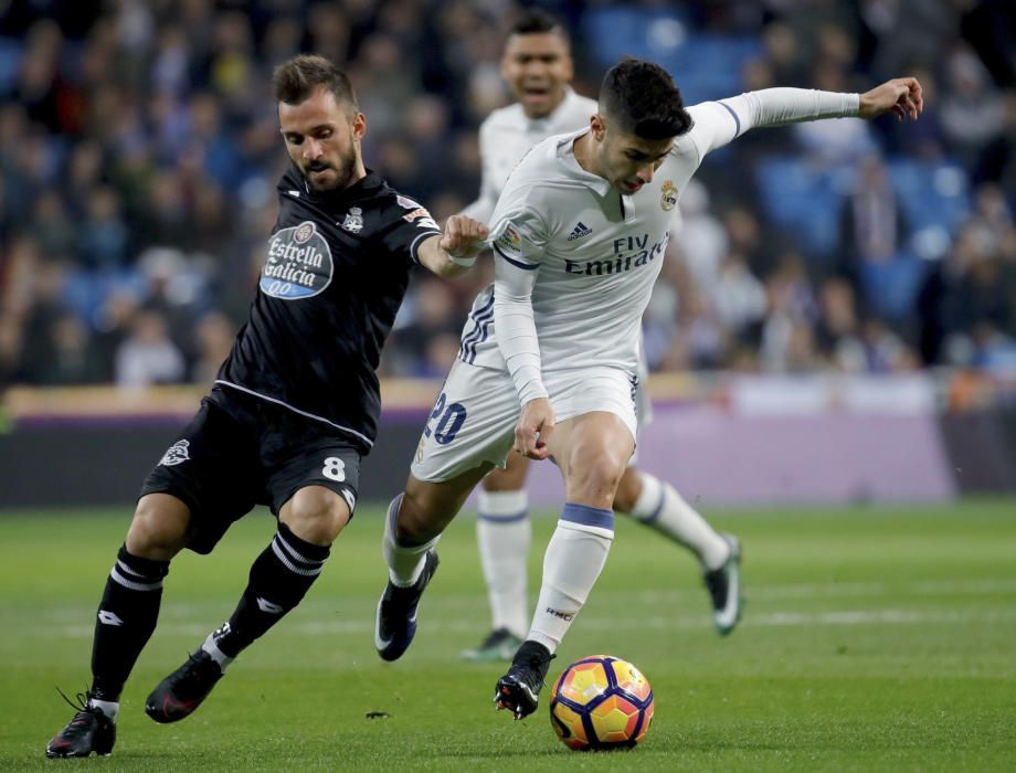 El Dépor cae ante el Real Madrid en el descuento