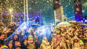 Los Reyes Magos traen la lluvia a Barcelona