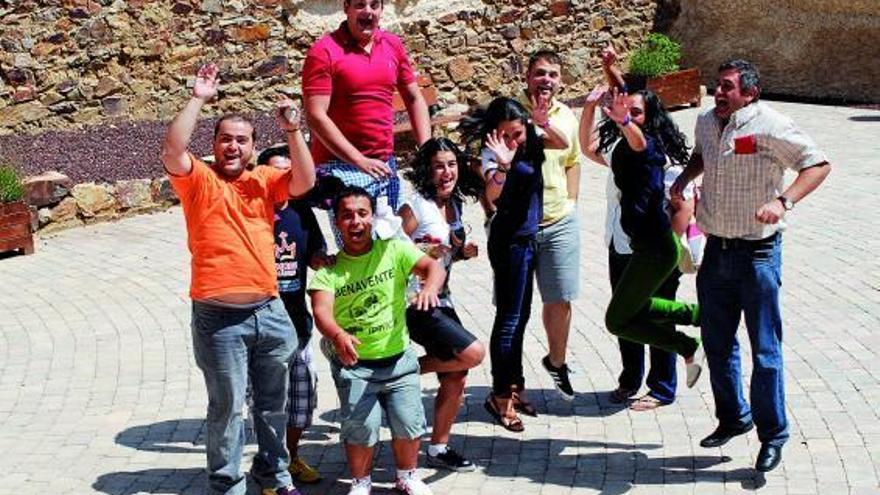 Algunos de los jóvenes que asistieron en Madrid a los actos de la Jornada Mundial de la Juventud.