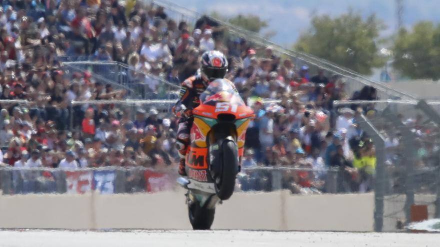 Pedro Acosta, ganador de Moto2 2022 en el circuito de Motorland