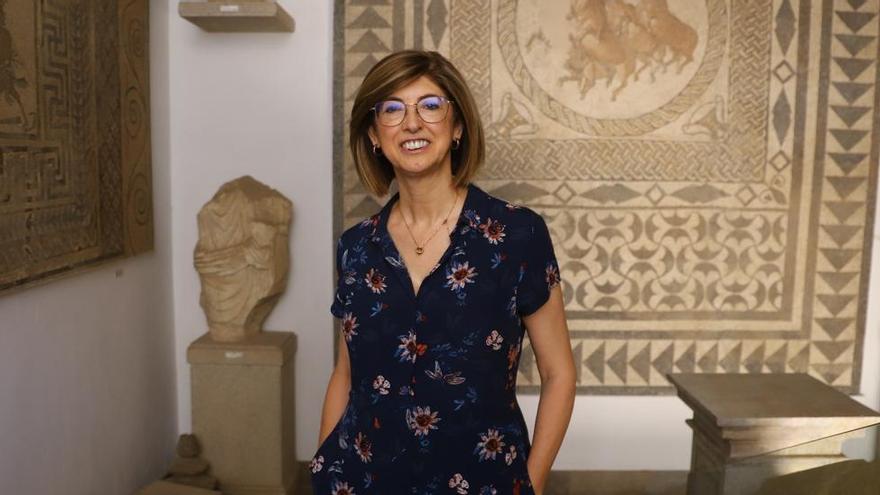 María Dolores Baena, en un rincón del Museo Arqueológico.