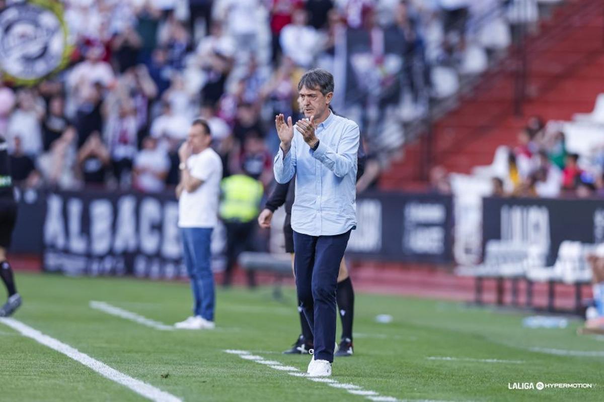 José Rojo 'Pacheta', durante el partido entre el Albacete y el Granada.