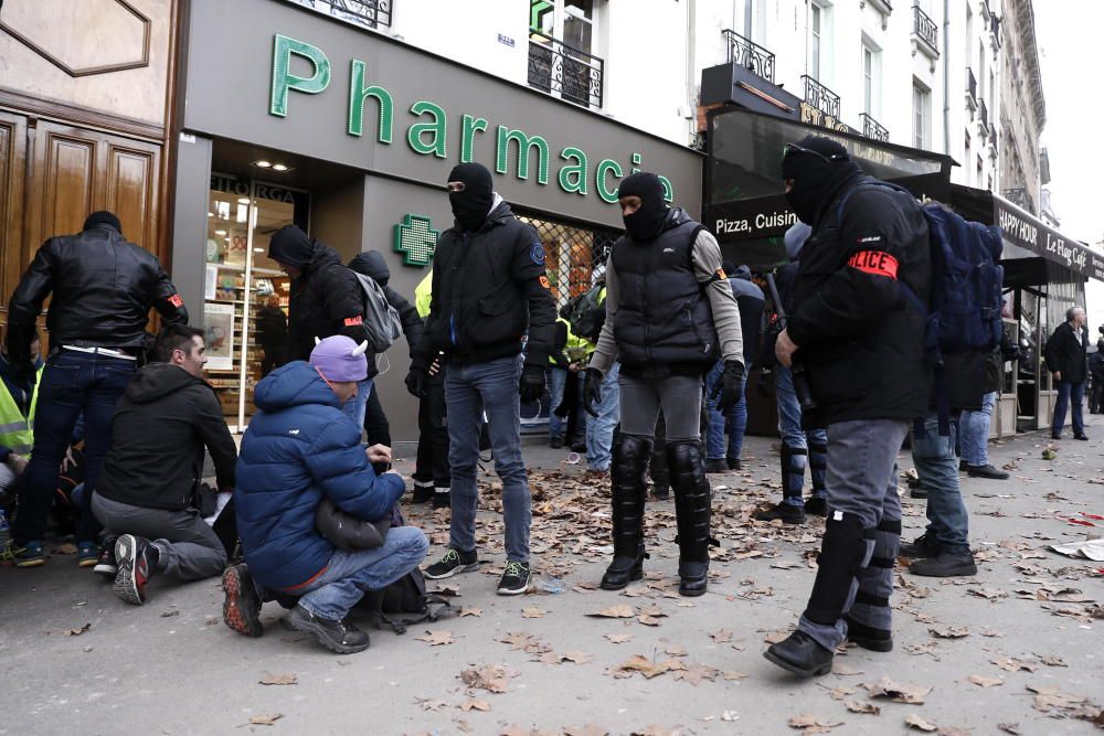 Protesta de los 'chalecos amarillos' en París