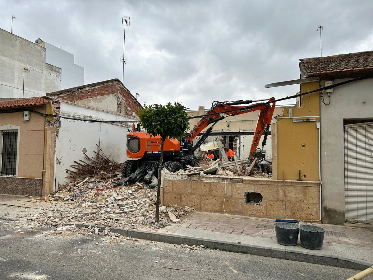 Imagen de las obras de demolición