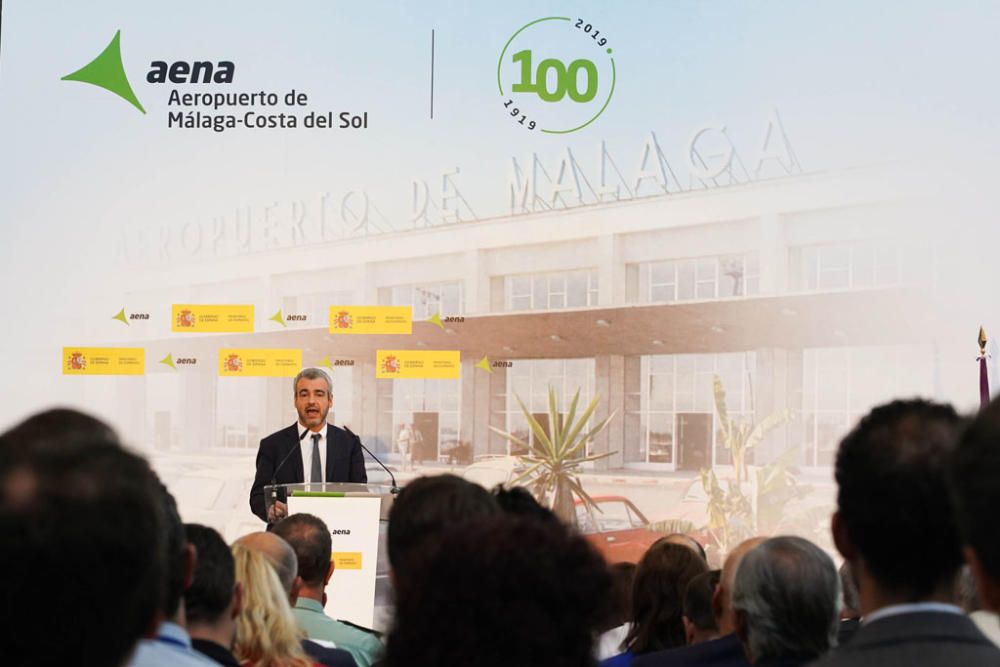 Visita del ministro Ábalos al Aeropuerto de Málaga