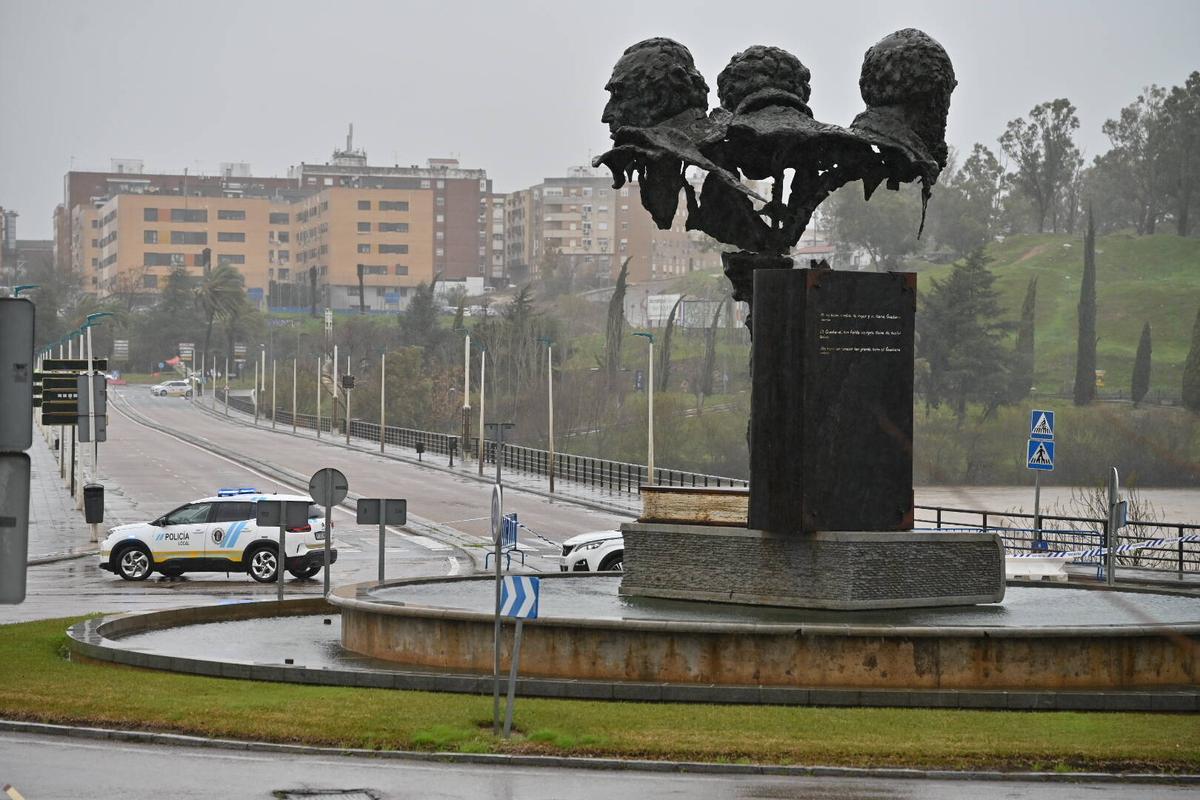 Fotogalería | Imágenes del temporal en Badajoz, este sábado
