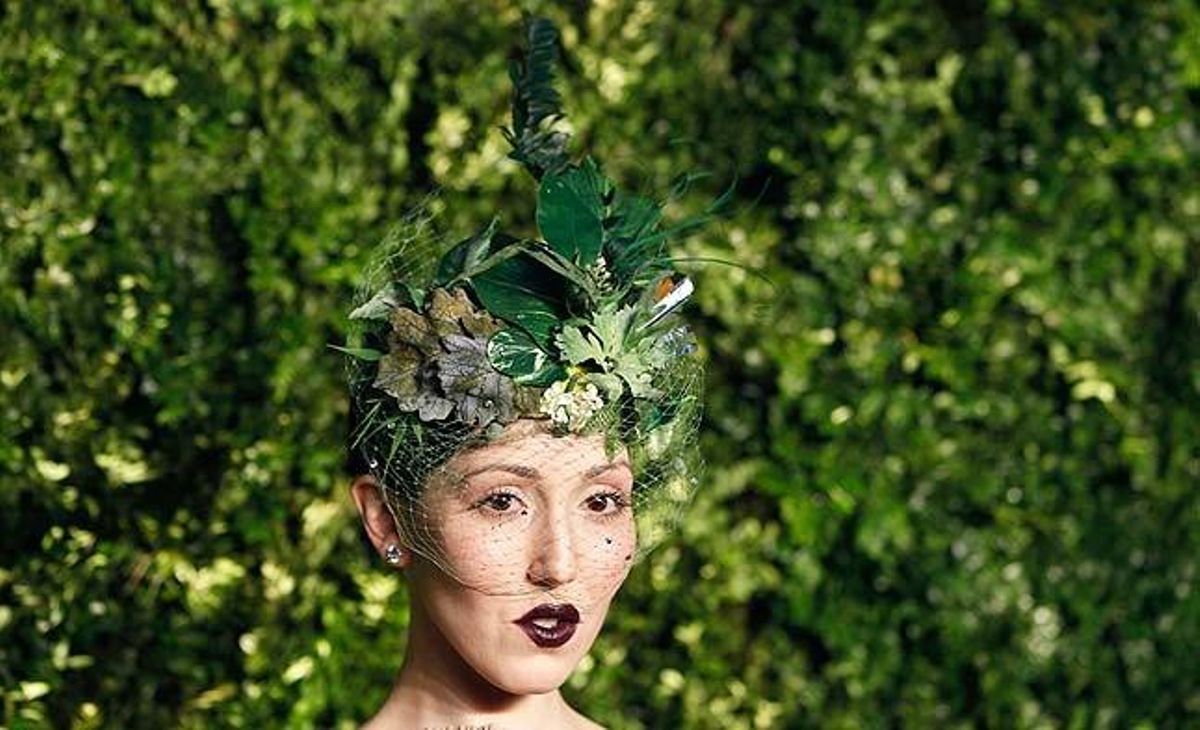 Una model posa per a la Subhasta Verda de Christie’s que ha tingut lloc a Nova York.