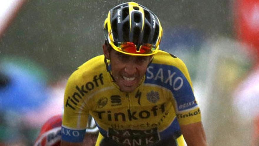 Alberto Contador en una etapa de la Vuelta 2014.