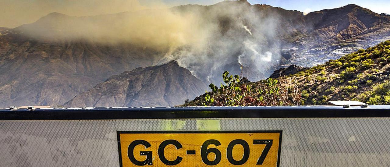 Imagen del incendio forestal en La Cumbre, de hace dos años. | | LP/DLP