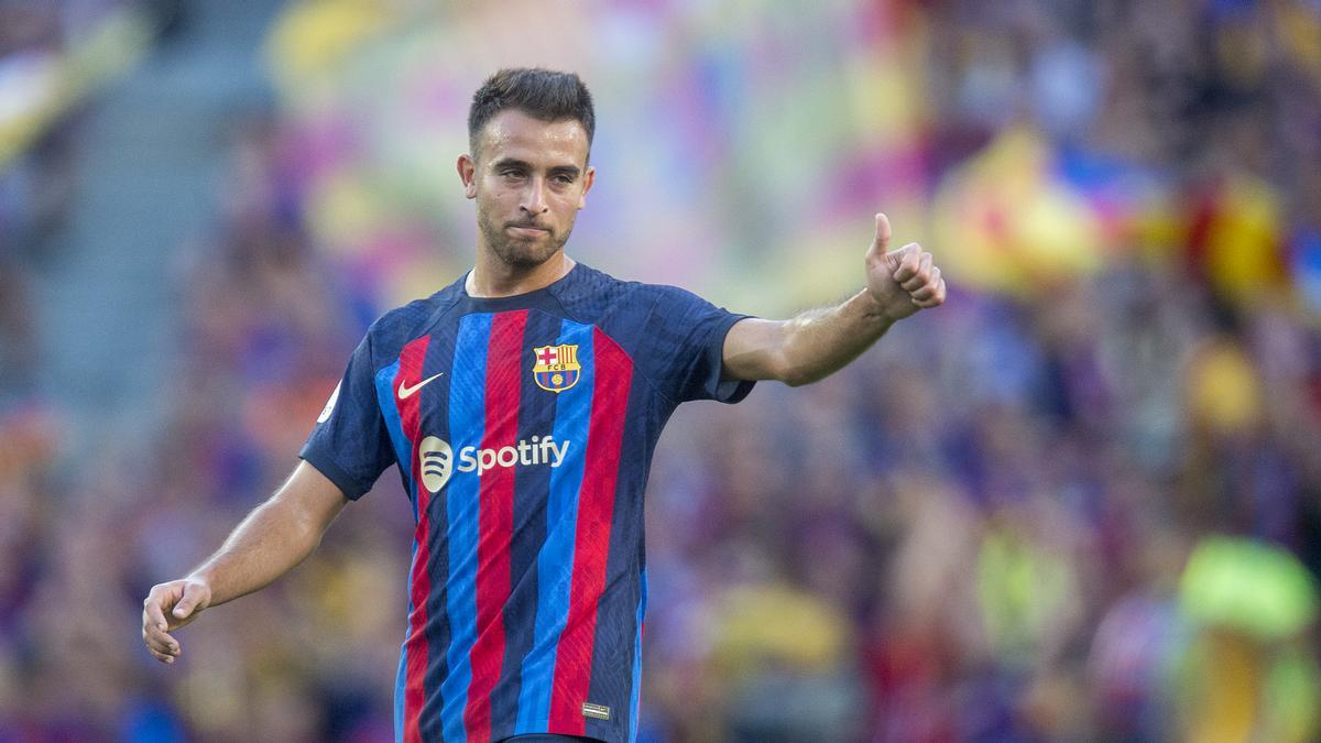 Barcelona. 28.08.2022. Deportes. Eric García durante el partido de liga entre el Barça (FC Barcelona) y el Valladolid. Fotografía de Jordi Cotrina