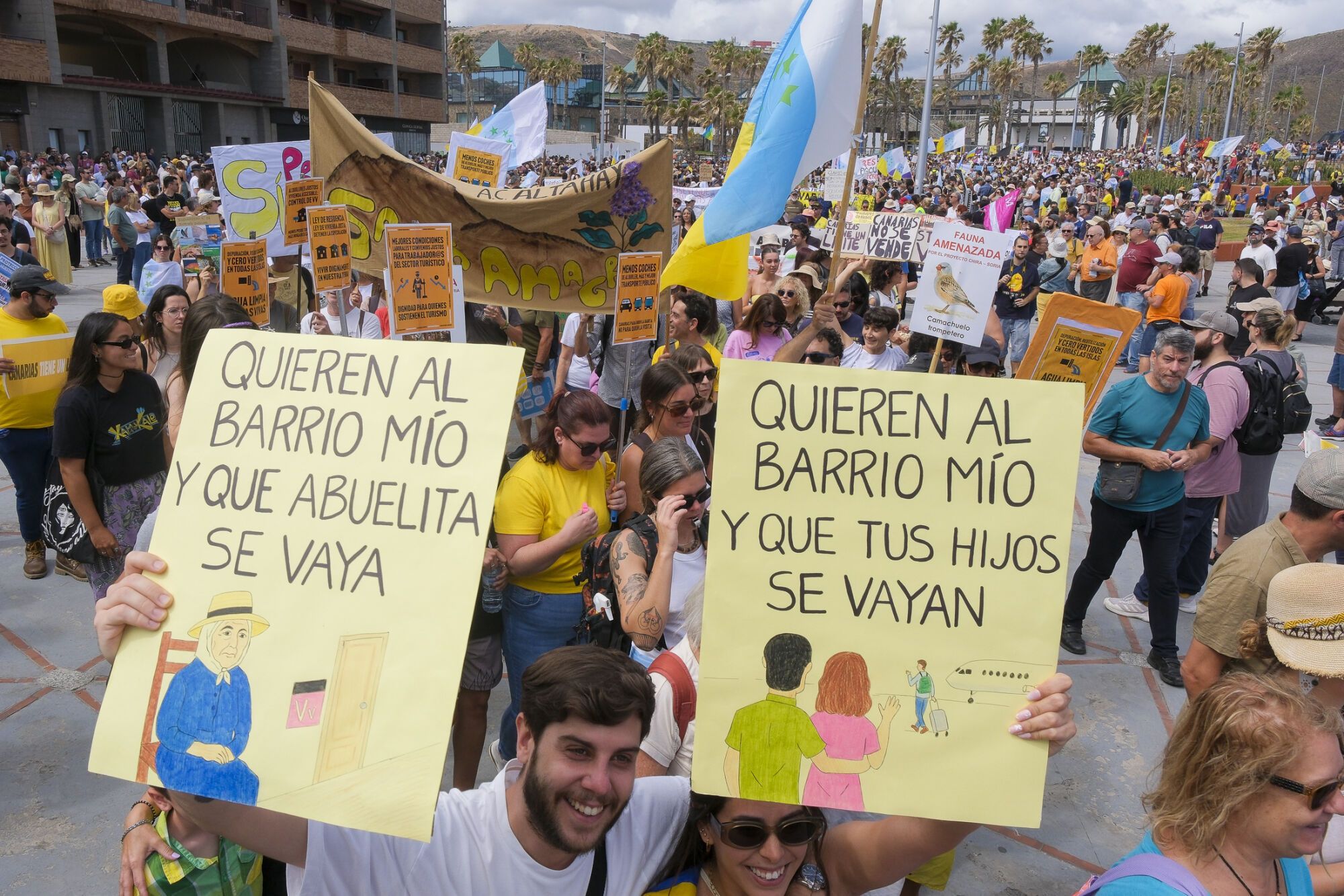 Manifestación Canarias tiene un límite 18M en Las Palmas de Gran Canaria