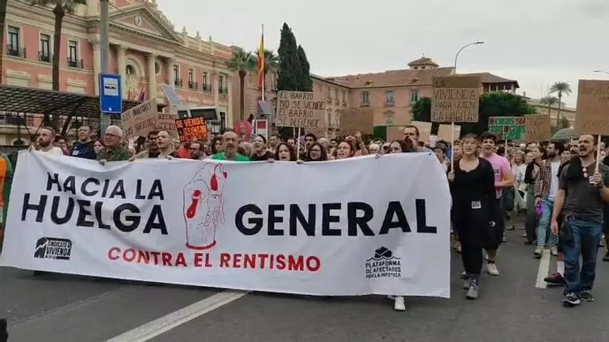 Murcia se suma a la oleada de manifestaciones contra la crisis de la vivienda