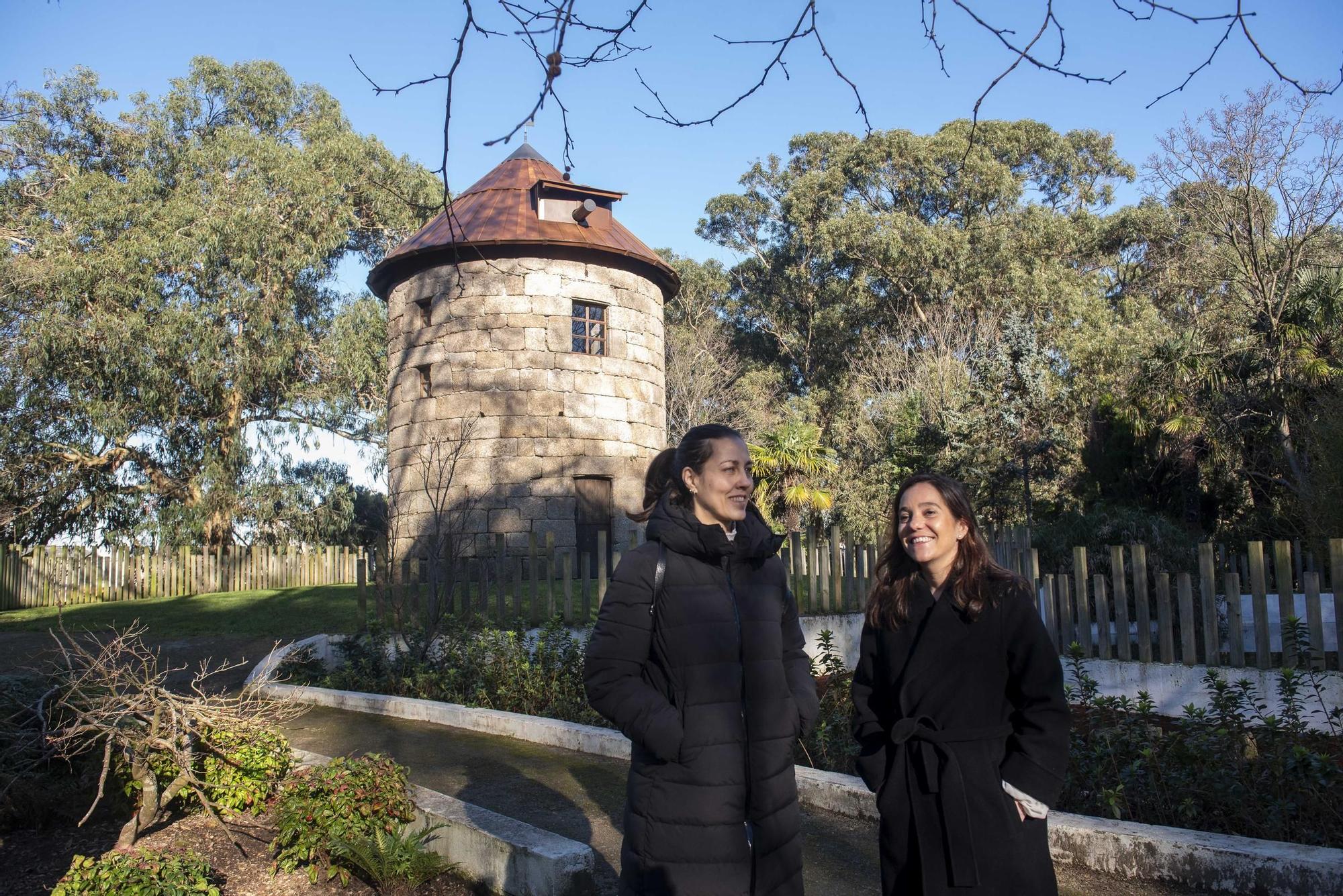 Completada la restauración del molino del parque de Santa Margarita