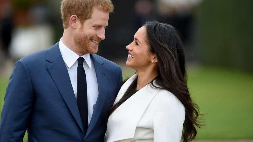 El príncipe Enrique y Meghan Markle.