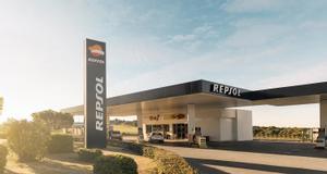 Estación de servicio de la red de Repsol. 