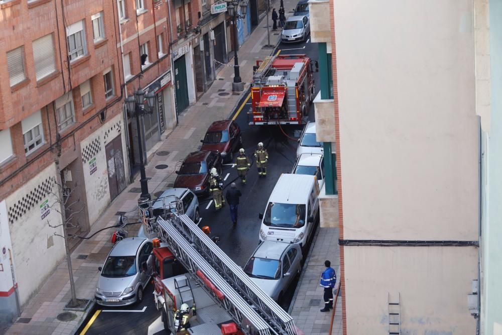 Incendio en Ciudad Naranco .