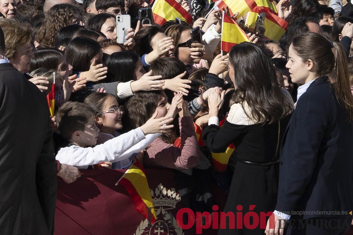 Visita de los reyes de España a Caravaca (explanada de la Basílica)
