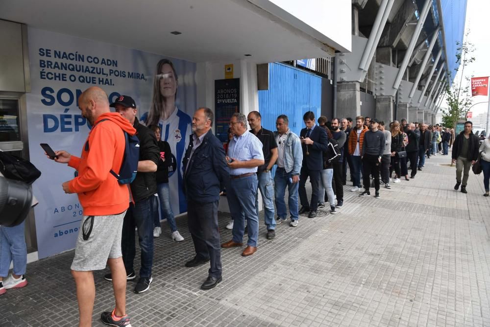 Colas por las entradas para el Dépor-Mallorca