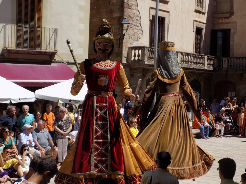 Trobada de gegants a Moià