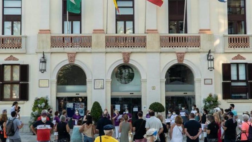 Acció de protesta per la violació a Lloret, aquest dimecres