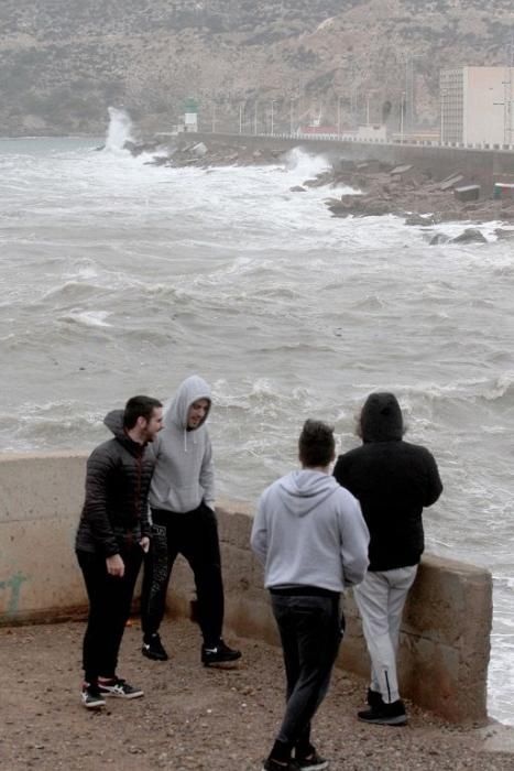 La borrasca Ana, a su paso por Cartagena