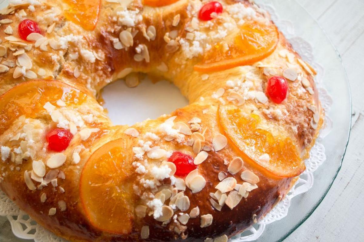 Un roscón de Reyes.