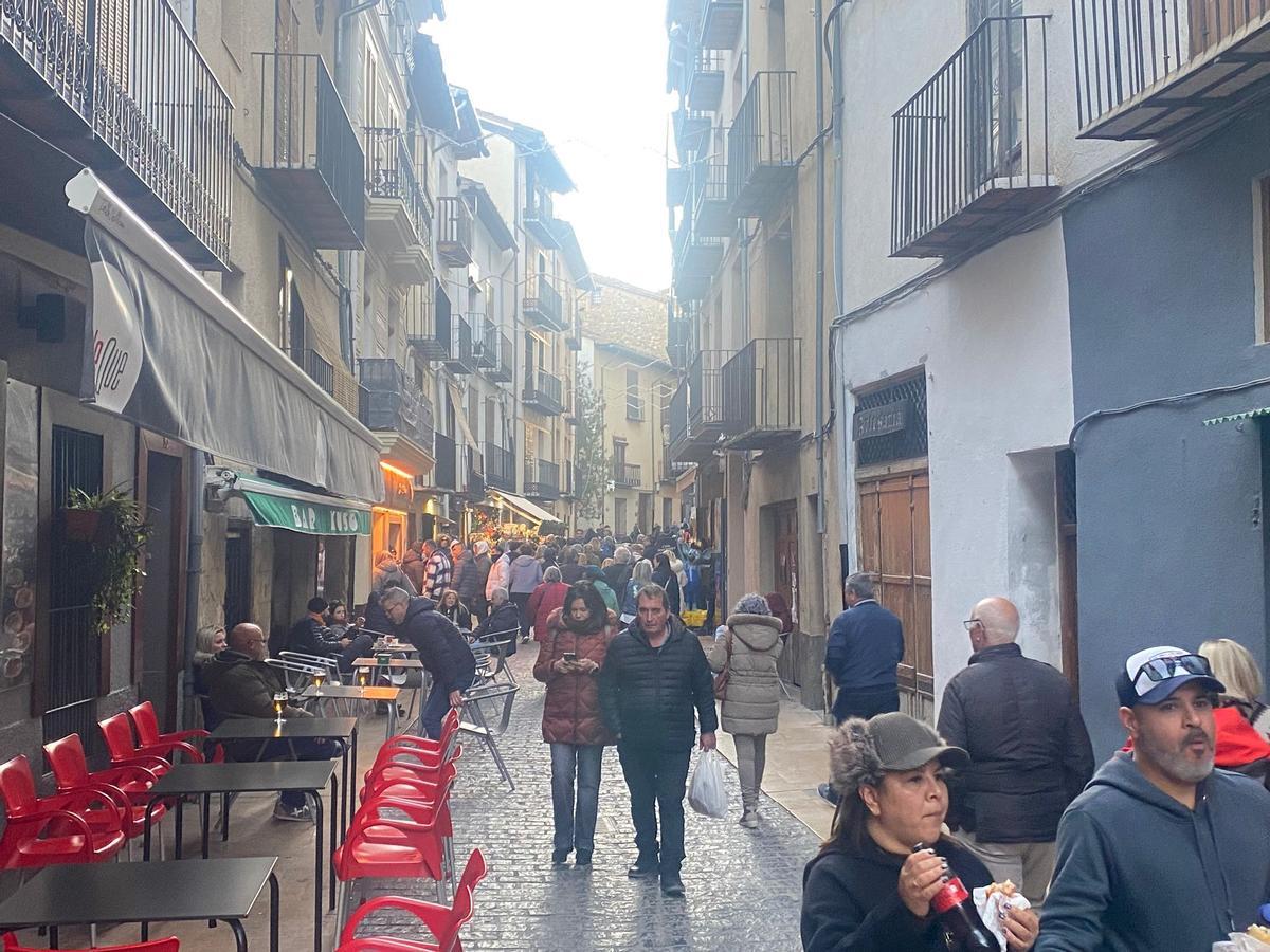 Ambiente en las calles de Morella.