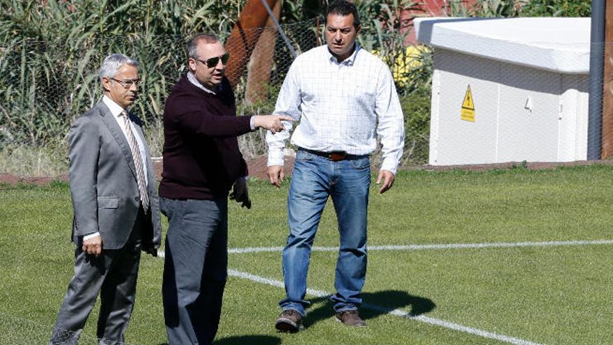 Patricio Viñayo y Miguel Ángel Ramírez, en Barranco Seco.