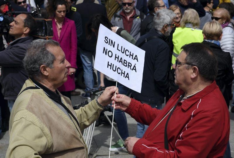 Protesta de jubilados en Zaragoza