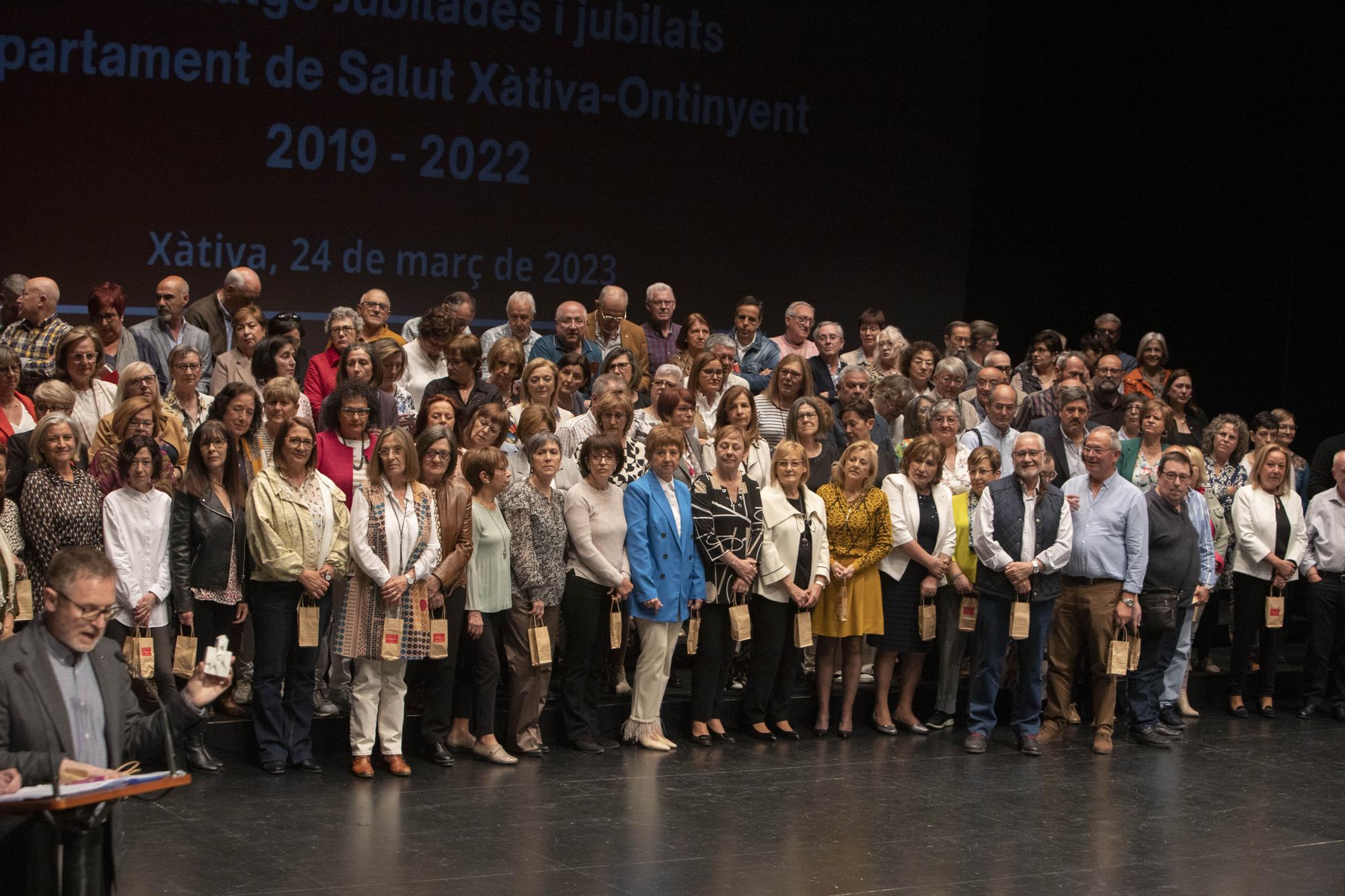 Homenaje a los jubilados del Departamento de Salud Xàtiva-Ontinyent 2019 - 2022