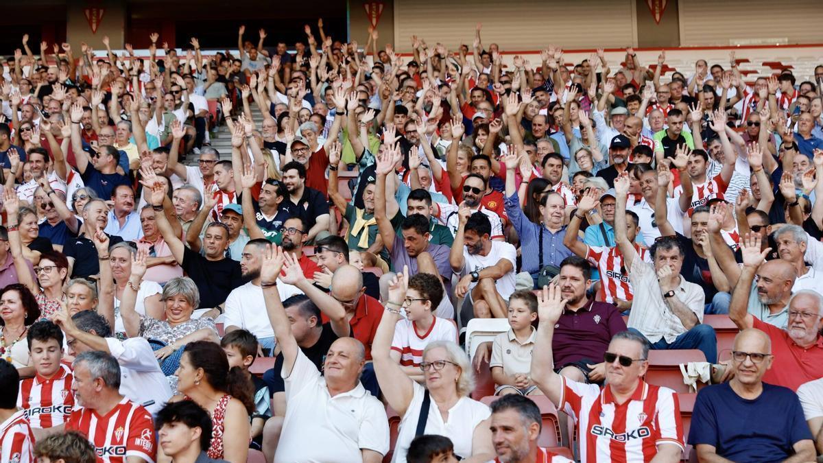 Aficionados del Sporting.