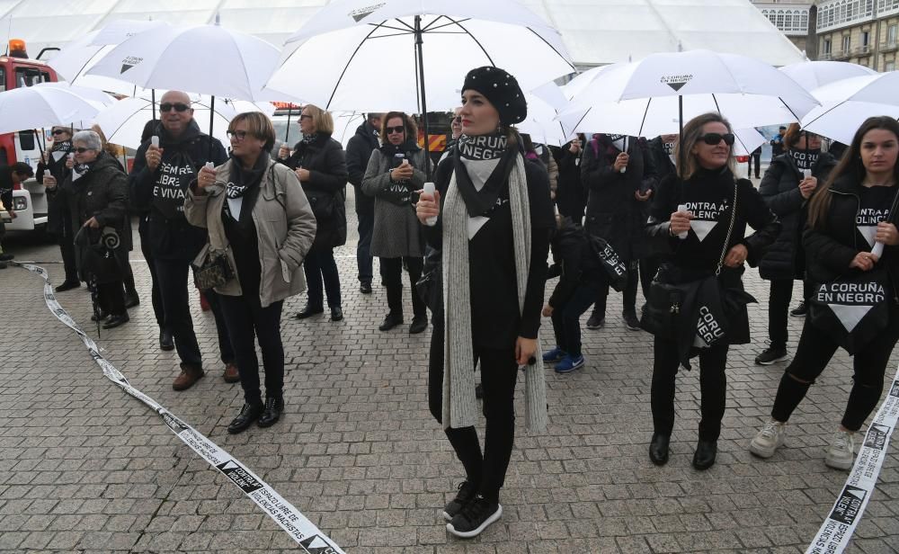 A Coruña clama contra la violencia de género