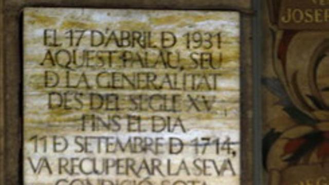 El 'president' Mas, en la presentación de los actos de conmemoración del tricentenario del 11 de septiembre de 1714.