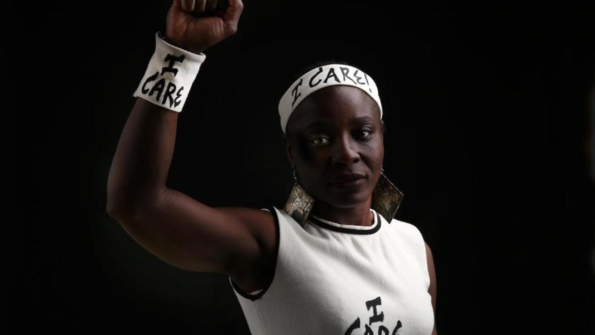 La activista Patricia Okoumou.