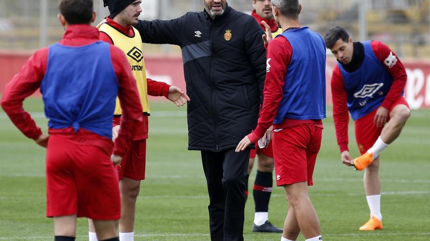 Vicente Moreno, entrenador del Mallorca y pretendido por el Málaga, en un entrenamiento.