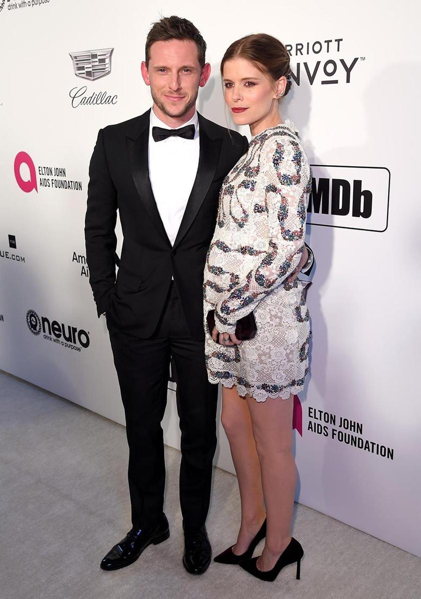 Jamie Bell y Kate Mara, en la fiesta post Oscars 2019 de Elton John