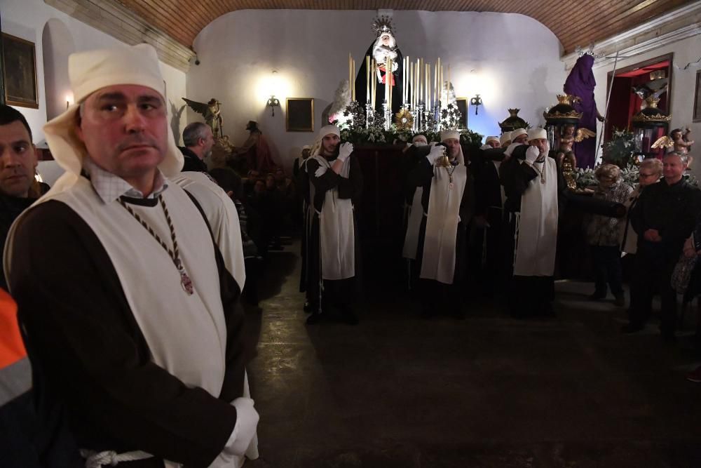 La procesión de Os Caladiños no pudo salir