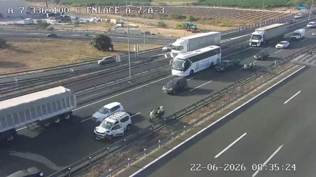 Accidente en la A-7