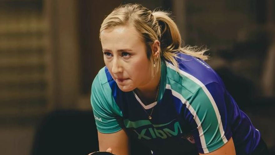 Charlotte Carey durant un partit.