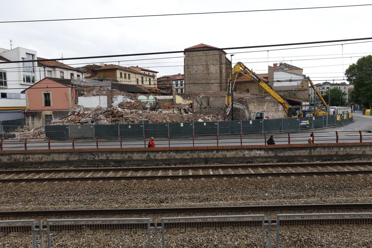 La zona descubierta tras las últimas demoliciones
