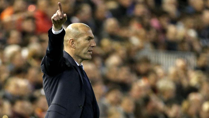 El entrenador del Real Madrid, Zinedine Zidane