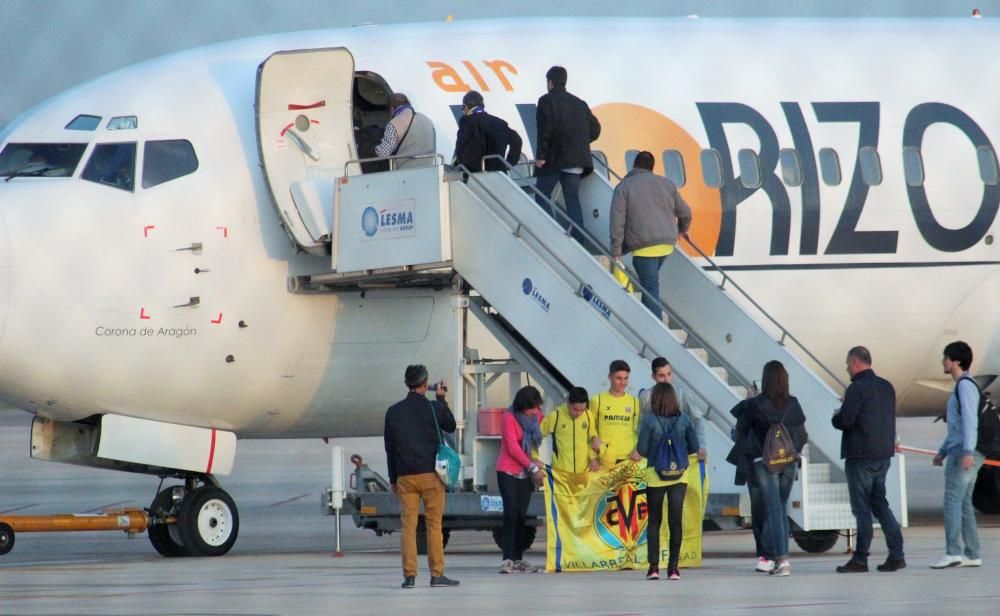 La afición amarilla viaja a Liverpool