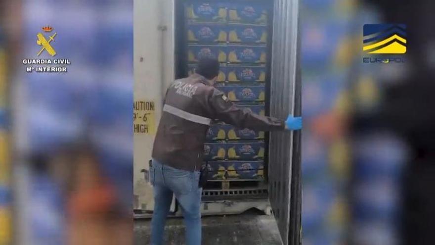 Desarticulada una organización criminal internacional dedicada a la introducción de grandes cantidades de cocaína a través de varios puertos españoles