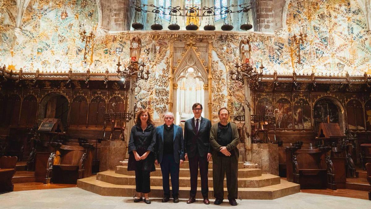 Illa se cita con Miquel Barceló y Maria del Mar Bonet en su visita a Mallorca