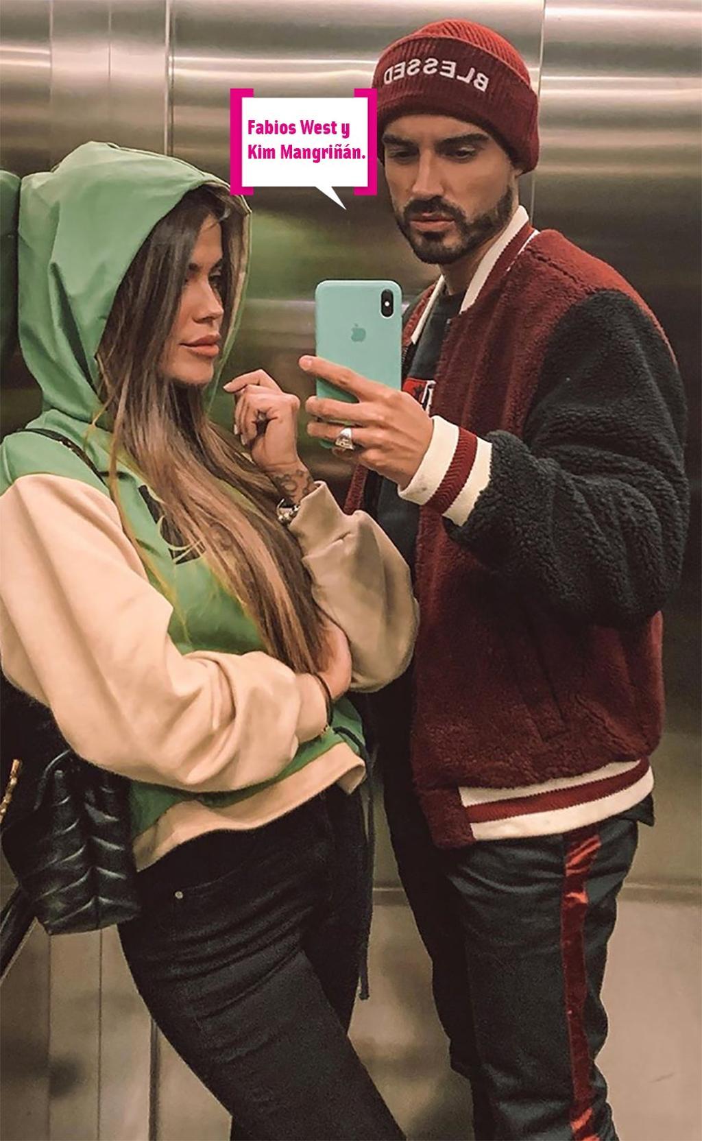 Violeta Mangriñán y Fabio en el ascensor