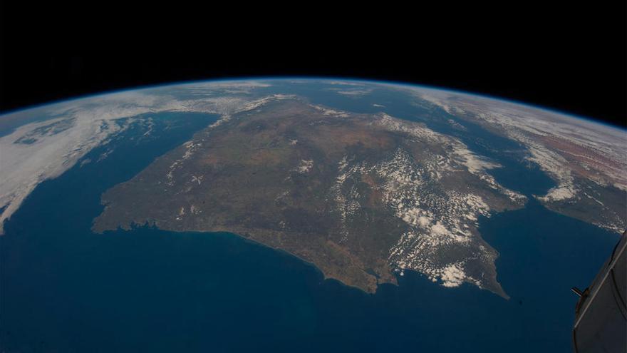 La Península Ibérica desde la Estación Internacional // NASA