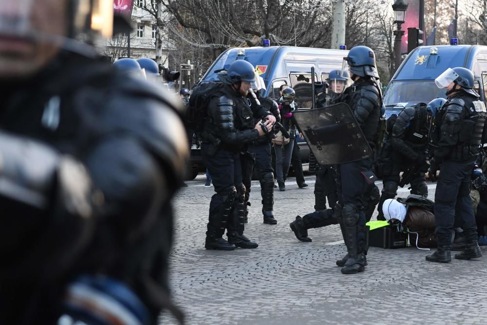 Protesta de los 'chalecos amarillos' en París