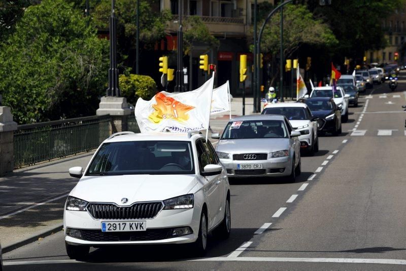 La caravana de Intersindical recorre Zaragoza el 1 de mayo