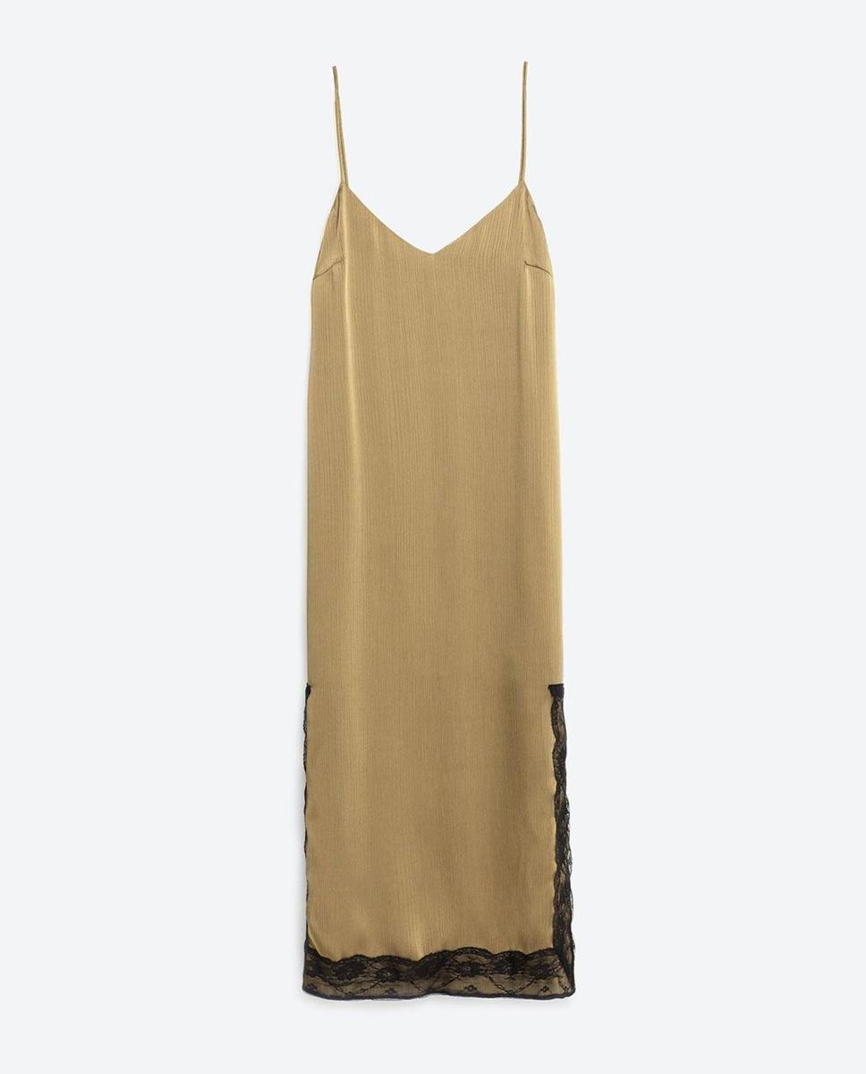 Vestido lencero, Zara (25,95€)