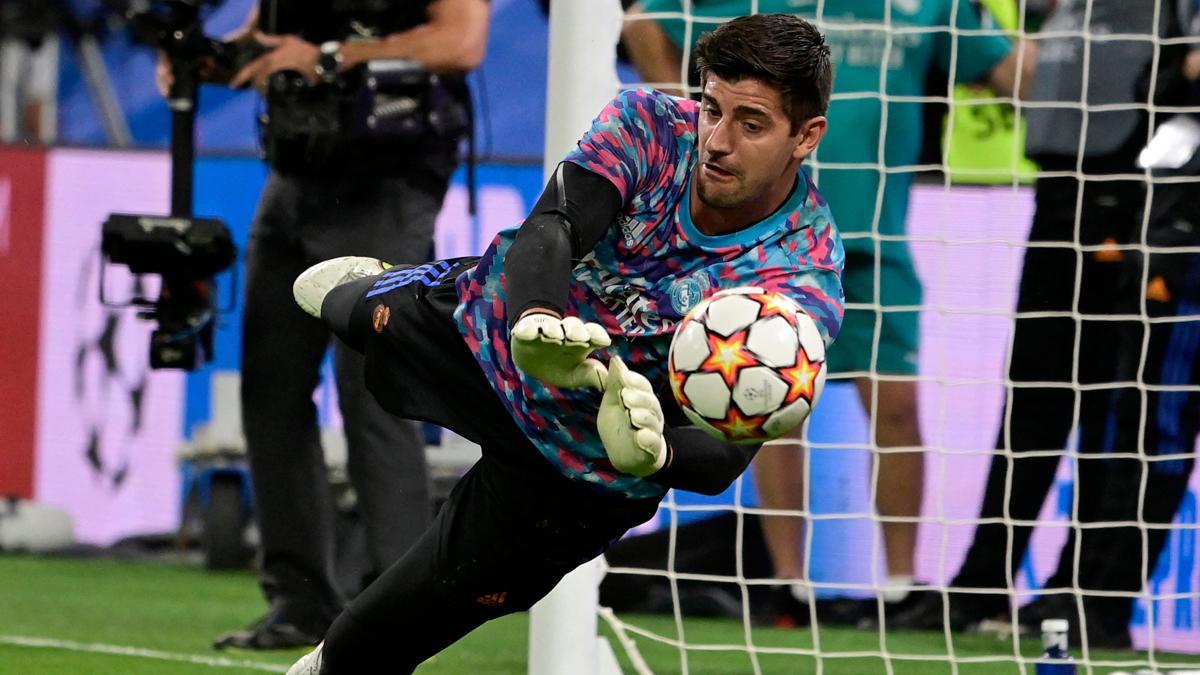 Courtois encajó dos goles en el RCDE Stadium